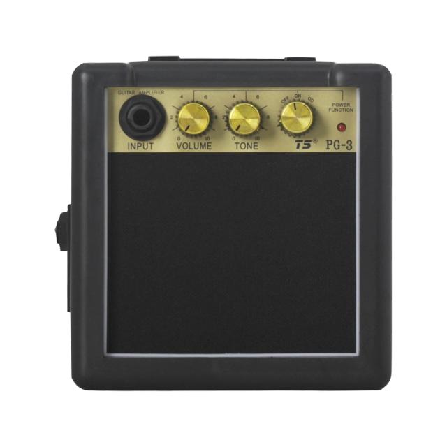 Amplificador Portátil de Guitarra Elétrica e Acústica - Speaker Preto para Instrumentos Musicais