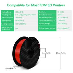 Kingroon Plástico PLA Filamento, Material de Impressão 3D para Impressoras 3D, 100% Sem Bolha, 1,75mm, 1kg - Image 4
