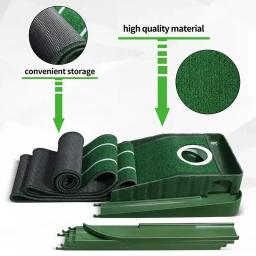 Mini tapete de putter verde de golfe portátil para prática de golfe interno e externo PM015 - Image 3