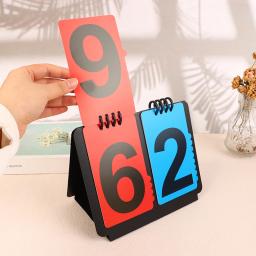 Placar Flip Cards para Esportes, Placar Manual, Contador para Treinadores de Beisebol Tênis Bola Basquete Futebol Voleibol - Image 1