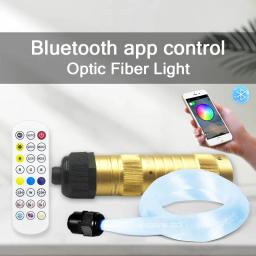 LED estrela teto fibra óptica luzes, controle inteligente App, efeito céu estrelado, disponível para decoração do carro - Image 1