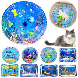 Tapete de água inflável para Pet, Play Mat, Playmats, PVC, Ocean Fish, Tema Rastejando, Brinquedo Sensorial, Brinquedo Interativo para Gato e Cachorro - Image 2
