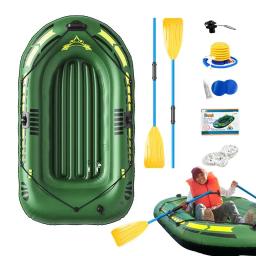 Canoa inflável portátil para adultos, caiaque de pesca, rafting e barcos de pesca, jangada com bomba de remos - Image 2