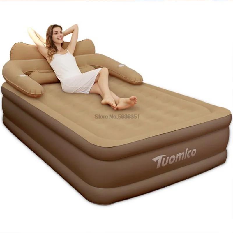 Dobrável colchão inflável para camping ao ar livre, casa, conveniente - Image 1
