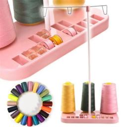 Suporte para costurar para uso doméstico, máquina de bordar, DIY, Quilting, Organizador, 3 carretéis, ferramentas, novo, 2024 - Image 1