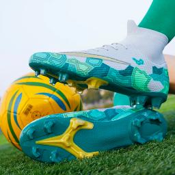 Oem superfly botas de futebol masculino esportes chuteiras sapatos de futebol ag crianças formadores tênis alta superior meia atlético pé bola sapatos homem - Image 6