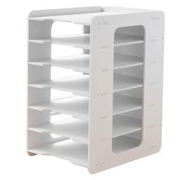 Multi-layer Desktop Data Rack, Material De Classificação De Escritório, Armazenamento De Papel, Rack Em Camadas Horizontal, Papel A4 - Image 5