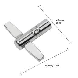 Chave de afinação de tambor de metal, peças de afinação de tambor padrão quadrado 5.5mm 3.6*4.5cm/1.4*1.8in (l * w) peças de instrumentos de percussão - Image 1