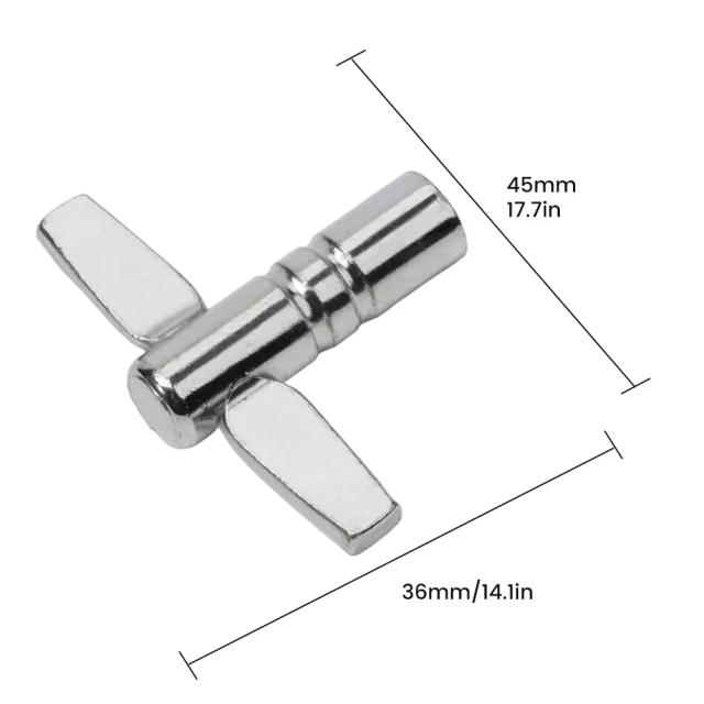 Chave de Afinação para Tambor de Metal 5.5mm - Peças Padrão para Instrumentos de Percussão 3.6x4.5cm/1.4x1.8in