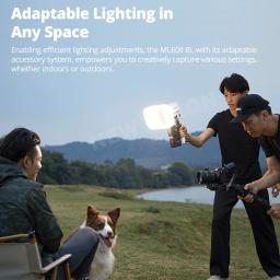 Godox ML60II BI 2800K -6500K LED Vídeo Luz Modo Silencioso Portátil Ajuste de Brilho Suporte Li-ion Outdoor LED Upgraded Lamp Mini LED light, C0B light for outdoor live shooting TikTok and Mico, Instagram photography e - Image 4