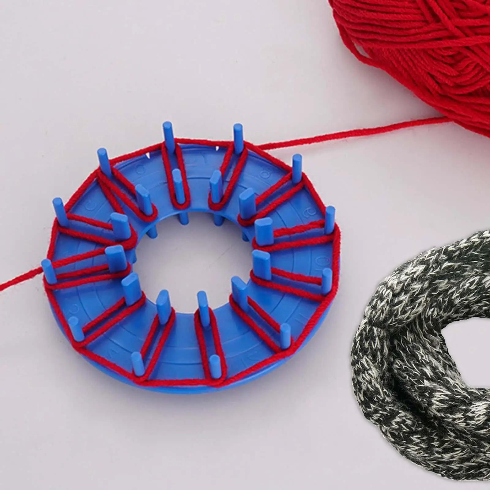 Pequena rodada lã tricô tear, ferramenta artesanal DIY, máquina de tricô, fabricante de flores, chapéu tear, 10cm - Image 1