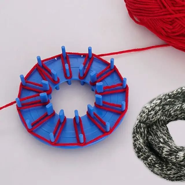 Rotativa de Lã para Tricô: Ferramenta Artesanal DIY para Chapéus e Flores com Tear de 10cm