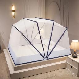 Canopy sem fundo dobrável com suporte, barraca de cama para casa, decoração do quarto, cortina com moldura para meninas adultas - Image 1