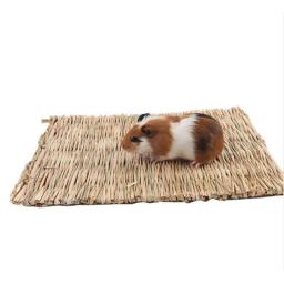 Tapete de grama natural para pequenos animais, Brinquedo Mastigar Seguro, Cama de Hamster, Coelho, Ouriço, Pet Supplies - Image 5