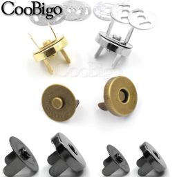 Fechos magnéticos para bolsa, botões, ímã, fechamentos, fivela, bolsa, carteira, artesanato, sacos, acessórios de costura, 14mm, 18mm - Image 1