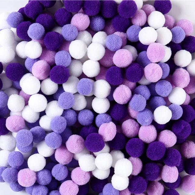 Pom Pom Bolas de Pele 8-30mm Macias e Fofas para Artesanato e Decoração