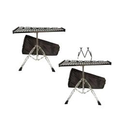 Professional 37 Note Glockenspiel com suporte ajustável, iluminação instrumento musical, metal xilofone sinos para meninos e meninas - Image 1