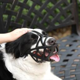 Ajustável macio Silicone Dog Muzzles, Anti Biting Pet Boca Máscara, Pequeno Médio e Grande Cães, Parar de latir, Mastigar Cesta, 4 Tamanhos - Image 3