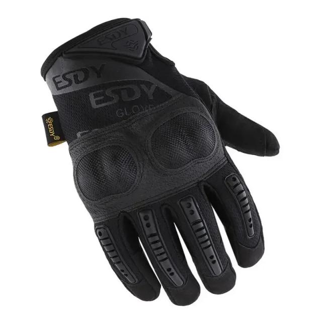 Luvas de couro armadura proteção concha masculino, desgaste completo do dedo, desgaste tático, novo