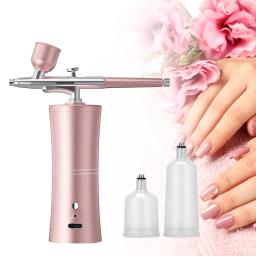 Handheld Pintura Spray Airbrush Kits, Aerografia Ferramenta, Maquiagem, Unhas, Decoração Do Bolo, Colorir Modelo, Nail Art, Barbeiro - Image 2