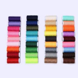 Kit de linha de costura de poliéster para mão e máquina, carretel para costurar, bordados, casa, 200 jardas, 10pcs por conjunto - Image 2