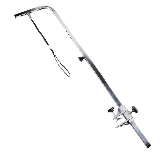 Suporte Telescópico para Banho e Tosa de Cães com Braço Ajustável de 120cm