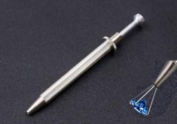 Jóias fazendo ferramenta pinças côncavo sulco diamante aço inoxidável ajustável artesanato ferramentas para joalheiro diamante tester - Image 3