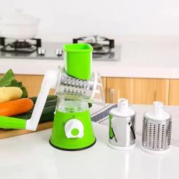 Manual Vegetal Slicer, 3 em 1 Chopper, Ralador Redondo, Cortador, Batata Espiralizer, Casa Cozinha Gadgets, Acessórios de Cozinha - Image 4