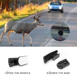 ABS Anti-colisão Siren Deer Repeller, Ultrasonic Onda Animais Selvagens Evitar Avisos Adequado para a maioria dos carros Equipamento Alerta - Image 4