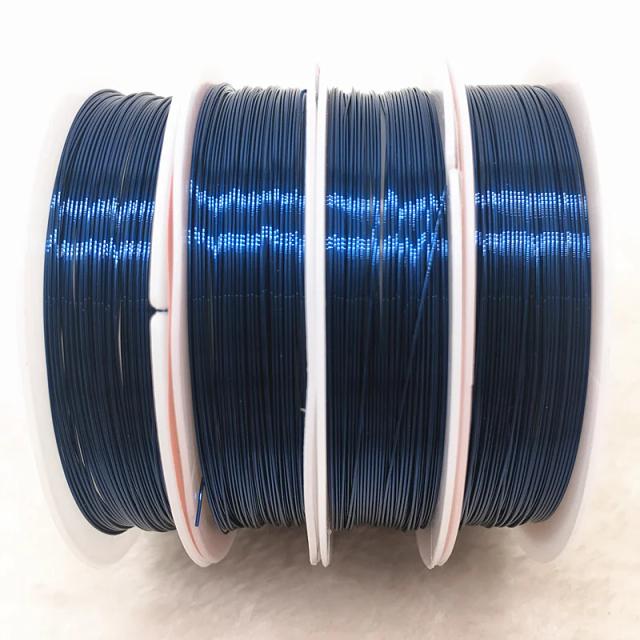 Fios de Cobre Coloridos para Jóias Artesanais - Beading Fio 0.3mm e 0.4mm para DIY