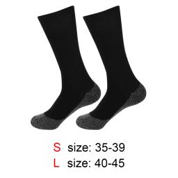 1/2 pares de inverno auto-aquecimento meias para homens mulher térmica aquecida meias elásticas anti-derrapante meias ao ar livre tubo de esqui meia pé mais quente - Image 6