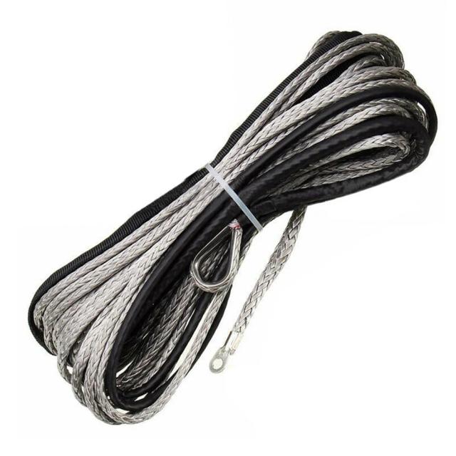 Corda Sintética de Reboque para Carros - Cabo de Guincho 7700lbs, 4,8mm x 15m para ATV, UTV e Off-Road com Lavagem e Manutenção Facilitas
