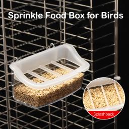 Recipiente De Alimento De Plástico para Papagaio, Alimentador De Pássaro, Bebedor, Gaiola, Pássaros, Água Pendurada Tigela, Pet Supplies - Image 2