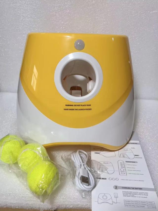 Lançador Automático de Bolas Pet Tennis: Treinamento Interativo para Cachorros com Bolas Inclusas