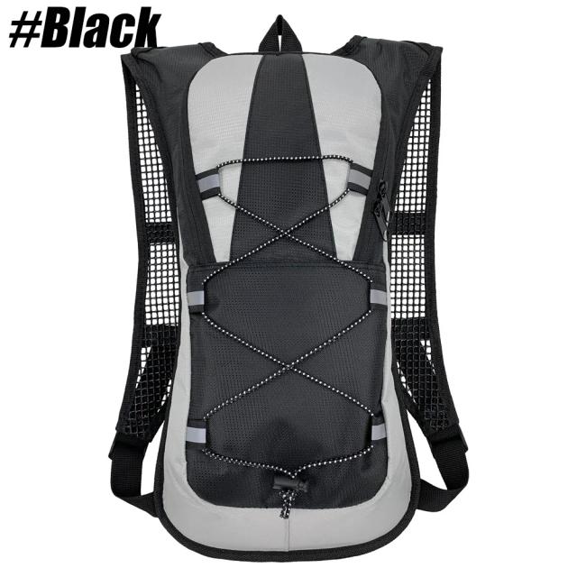 Mochila de Hidratação Isolada com Bexiga de Água de 2L, Ideal para Corrida, Ciclismo e Camping