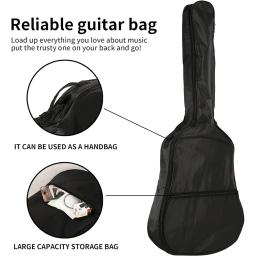 Saco de guitarra impermeável com alça de ombro ajustável, guitarra Case, série penas, guitarra acústica Gig, resistente, 31-41 Polegada - Image 6