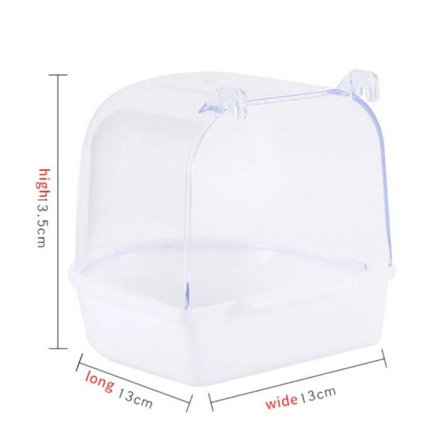 Cubo de Banho para Pássaros: Banheira e Acessório Ideal para Canários, Calopsitas e Lovebirds