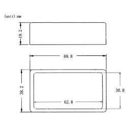 2 pçs novo 50/52mm acessórios para lp estilo guitarra peças humbucker captador capa de guitarra elétrica cromo capa de metal - Image 6