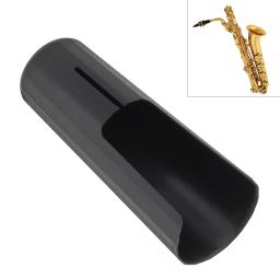 Tampa protetora plástica universal para bocal saxofone, sax e clarinete bocal, Alto e tenor b, ligadura de couro - Image 1