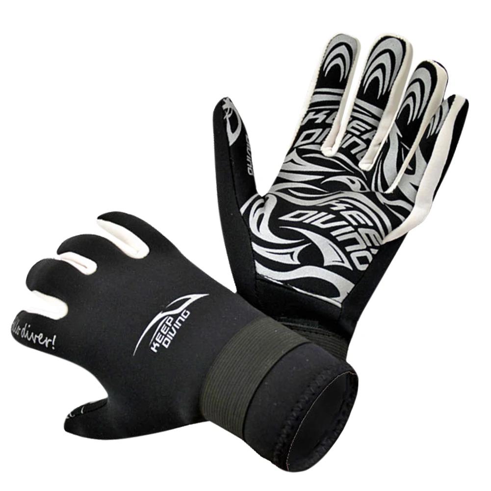 Luvas anti-derrapantes, Luvas de natação subaquática, Luvas de surf, Fit para caça submarina, Rafting, Caiaque, Paddling, 3mm - Image 1