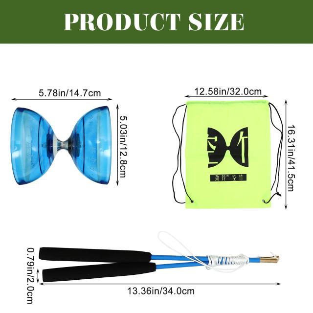 Yo-Yo Diabolo Double-Ended de Borracha Macia Transparente - Brinquedo de Fitness e Malabarismo Ideal para Crianças Iniciantes