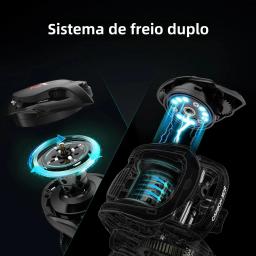 Piscifun carbono xcs carretel de arremesso 8kg arrastar 156g carretel de pesca de arremesso 8.1:1 relação de engrenagem sistema de freio duplo carretel de fundição de quadro carp fishing reel - Image 3