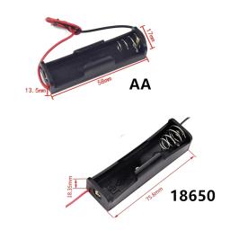 Recipiente de baterias com fio, caixas do banco do poder, suporte da bateria, caixa de armazenamento, 1X, 2X, 3X, 4X, 18650, 1 entalhe, 2 entalhes, 3 entalhes, 4 entalhes, novo - Image 3