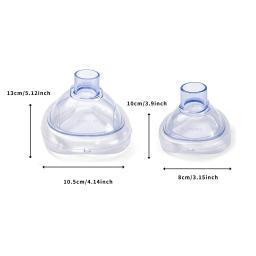 Kit de primeiros socorros de emergência para adultos e crianças, asfixia respiratória, anti asfixia, máscara facial artificial, resgate em casa, 2 tamanhos, 4 pcs/set - Image 5