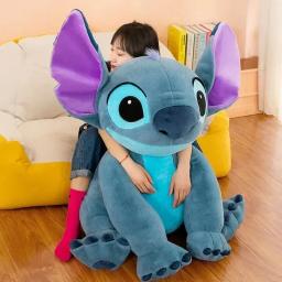 2025 30cm-80cm disney tamanho gigante lilo & ponto pelúcia boneca dos desenhos animados animal casal dormir travesseiro softmaterial brinquedo para presente - Image 3