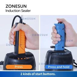 ZONESUN-Máquina De Vedação De Garrafas Eletromagnética Portátil, Selador De Indução Portátil, Tampa De Folha De Alumínio, Frasco De Plástico, ZS-DL800 - Image 4