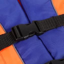 Colete salva-vidas com apito, tamanho ajustável, jaqueta para pesca, natação, esportes aquáticos - Image 5