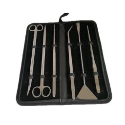 Kit de ferramentas de aquário pinças tesoura aço inoxidável ferramentas de limpeza plantas aquáticas tanque de peixes acessórios do aquário - Image 1