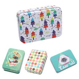 Mini Caixa De Lata Com Tampa Portátil Retangular Recipiente De Armazenamento Pequeno Casos De Doces Vazios Caixas De Comprimidos Organizador De Embalagem De Presente - Image 3