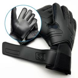 Luvas antiderrapantes do goleiro do futebol com apertos fortes, Luvas do goleiro do futebol dos jovens adultos, objetivo engrossado da proteção do dedo - Image 2